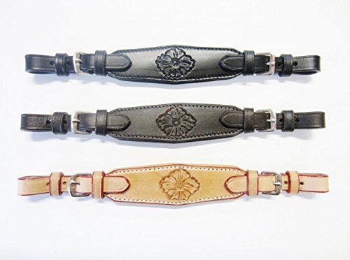 PS Pferdeartikel Mit Softleder gepolsterter Flower Nasenriemen - verziert Farbe Natur