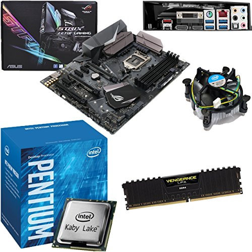 Components4All INTEL Kaby Lake Pentium G4620 3.7Ghz CPU, ASUS ROG Strix Z270F Gaming Motherboard & 4GB 3200Mhz Corsair DDR4 RAM Pre-Built Bundle