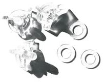 Airoh Kit 3 goujons tesina, plastique transparent avec rondelles. Remplacement du casque Mod: Aviator 2.2, Terminator 2.1 et Twist