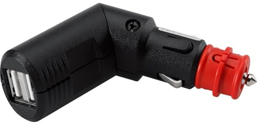 SW-MOTECH USB-Doppel-Ladebuchse mit Universalstecker für Zigarettenanzünder, KFZ-Steckd. 2x2100 mA. 12V