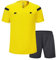 SHINESTONE Herren-Schiedsrichter-Trikot, für Fußball, Kurze Ärmel (Yellow, Medium)