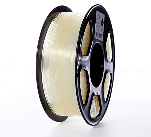 TOPZEAL 3D Drucker Filament Transparent PLA 1,75mm 1KG 3D Drucker Filament Maßgenauigkeit +/- 0,02mm für 3D Drucker und 3D Stift
