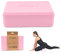 Myga Yoga Block | Rutschfest & Leicht | Support bei Yoga und Pilates Übungen | Ideal für Anfänger & Fortgeschrittene | 23 cm x 14,5 cm x 7,7 cm | Rosa