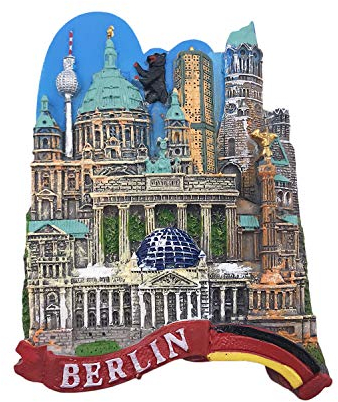 3D Berlin Deutschland Kühlschrankmagnet Tourist Travel Souvenirs Handgemachte Harz Handwerk Magnetische Aufkleber Home Küche Dekoration Kühlschrankmagnet Sammlung Geschenk