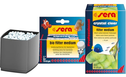 sera Scaper Cube Zubehör Filtermedien-Set | Hochleistungsfiltermedium zur mechanischen Filterung | entfernt feinste Trübungen | auswaschbar | für Süß- & Meerwasseraquarien