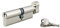 Cilindro europeo per serratura a pomolo SA 40Bx50mm, anti estrazione, nichel, 3 chiavi - THIRARD