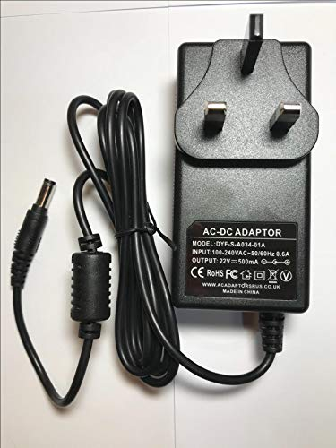 Replacement for 22V 500mA Charger for Bosch ATHLET (BBHL2D18GB) 18V Cordless Vacuum
