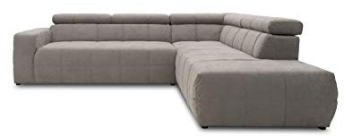 DOMO. collection Ecksofa Brandon, Sofa mit Rückenfunktion in L-Form, Polsterecke, Eckgarnitur 275 x 228 x 98 cm (BxTxH), grau