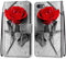 nancencen Kompatibel mit iPhone 7 / iPhone 8 / iPhone SE 2020 Handyhülle, Flip Cover Schutzhülle (Anti-Fall) Kartenschlitz Portemonnaie Stil - Rote Rose
