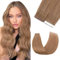 Silk-co Tape in Extensions Echthaar 20stk, leicht Version Tape Extensions Echthaar, Remy Haarextensions Tape in Haarverlängerung Kleber Skin Weft 20g 06# Hellbraun 30cm
