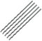 ENT 50403 Broca de madera de espiral Ø 3 mm en paquete de 5 unidades, extra larga de 150 mm, HSS-G, con punta de centrado y cortador preliminar, D 3 x NL 100 x GL 150 mm, vástago cilíndrico