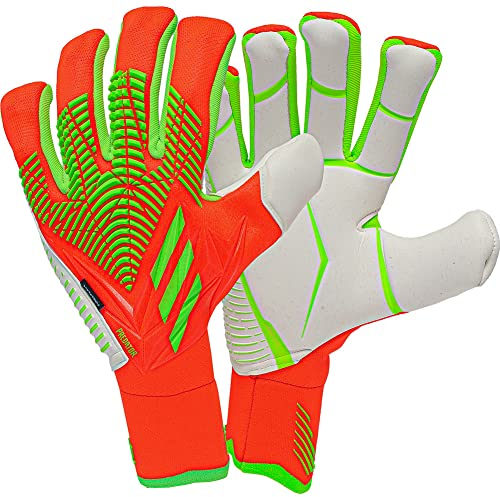 adidas Unisex-Adult Goalkeeper Gloves Pred Gl Pro Fs, Solred/Tmsogr/Tmsogr, HC0612, 10- EU