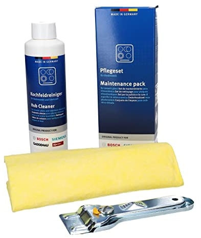 DL-pro Cuidado de vitrocerámica para Bosch Siemens 311900 00311900 - Kit de cuidado para vitrocerámica