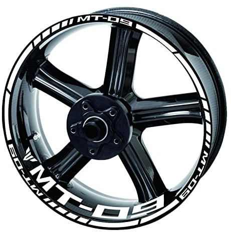 ROANNY Felgenband Reflektierendes Motorrad Mt09 Radaufkleber Felgenaufkleber Logo Kit Für Yamaha Mt 09 Sp 2020 2021 (Color : 1 UK)