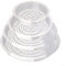 SPORTARC Lot de 10 soucoupes transparentes en plastique épais pour plantes d'intérieur et d'extérieur - 25,4 cm