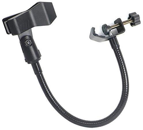 Ghulumn Flexible Microphone Stand with Swan Neck Table Clamp for Studio Radio Broadcasting Equipment