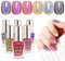 Saviland Nail Polish with Practice Nail Tips and Nail Decoration, Red Purple Blue Colours