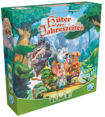 Space Cow, Hüter der Jahreszeiten, Familienspiel, Brettspiel, 2-4 Spieler, Ab 7+ Jahren, 40 Minuten, Deutsch