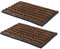 Carpido rutschfeste Outdoor Fußmatte aus Gummi & Kokos – Türmatte 40x60 cm im 2er Set für den Außenbereich – Gummi Kokosmatte wetterfest und robust