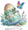 Starnearby DIY Diamond Painting Ostern Deko, Ostern Malerei Ostereier Tischdeko, Diamant Painting Ostereier, Diamant Malerei Frühling Ornamente Festliches Geschenk Ostern (G)