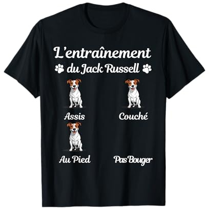 Jack Russell Cadeau Drôle Humour Femme Homme Jack Russell T-Shirt