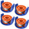 4 Pack Strimmer Spool for Macallister, Trimmer Replacement Spool Line with Spool Cover, Strimmer Wire, Grass Trimmer Spool, Replacement Strimmer Line for Macallister Mac Allister MGTP18Li (4PCS)
