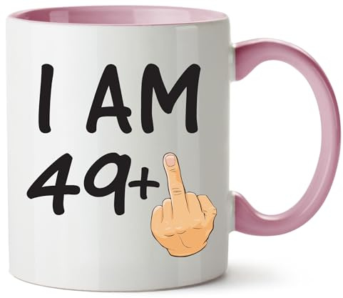 Hippowarehouse 50th Birthday Gift Funny Joke Add Any Number Happy Birthday Printed Mug Personalised Various Colour Options Ceramic Cup Kitchenware 11oz