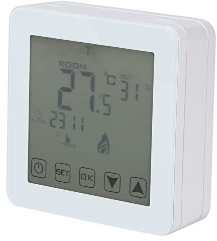 KIMISS Tat Tat, Programmable Mur à Paroi à la Chaudière Thermostat Thermostat Mur LCD Contrôleur d'écran de Chauffage électrique Contrôleur de Température Ambiante