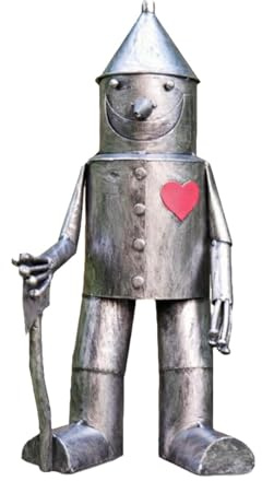 Wswqop Garden Statue, Lawn Ornament, Collectible Ornaments, Balcony, Home, Tin Man, Housewarming, Patio Decoration,