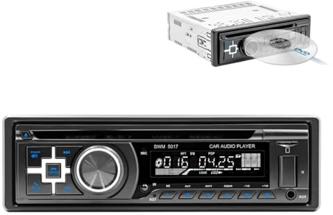 Universal-CD-DVD-Player, Autoradio, Haupteinheit, USB/SD/TF, AUX, Bluetooth 4.0, Freisprecheinrichtung, Einzel-1-DIN, In-Dash, FM-Radio, MP3