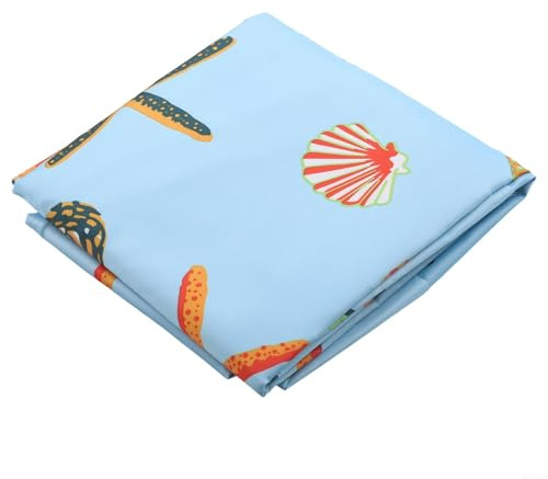 Cubierta redonda para piscina con cordón, lona solar de tela Oxford para piscinas sobre el suelo, protectores de desechos azules para evitar hojas y suciedad (160 x 30 cm)