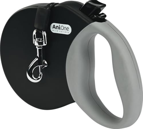 AniOne Rollleine Reflect Extra Long gr/b M