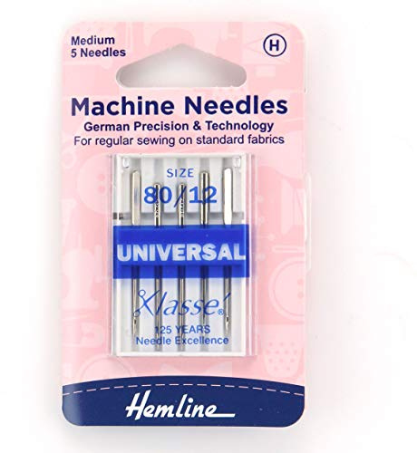 Hemline Machine Needles - Universal 80/12 (Medium)