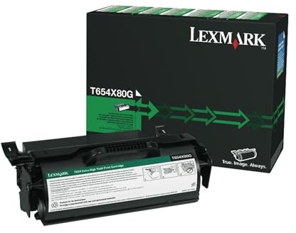 Lexmark T654X80G Black Toner Cartridge Extra High Yield for TS654 Series Printers (Renewed)
