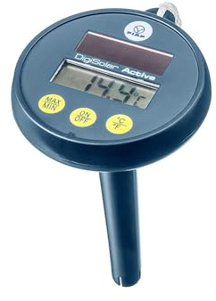 FIAP DigiSolar ACTIVE - Thermometer - Solarbetrieb - Solarzelle - Teichthermometer - Temperatur - Gartenteich - Schwimmteich - Pool - Wassertemperatur