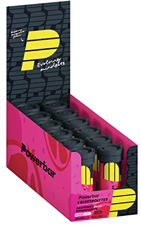 PowerBar 5 Electrolytes Raspberry Pomegranate 12x10Tabs - Pastillas Efervescentes con 5 Electrolitos