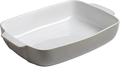 Pyrex TERRINA Rettangolare in GRESSO di Dimensioni 16X10CM Bianco SIGNATURA, Ceramica, Grigio, 30x22cm