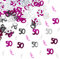 SHATCHI 14g Pink & Silver 50th Birthday Confetti Foil Metallic Glitz Table Scatter Sprinkles Age Bday Party Decorations,12mm
