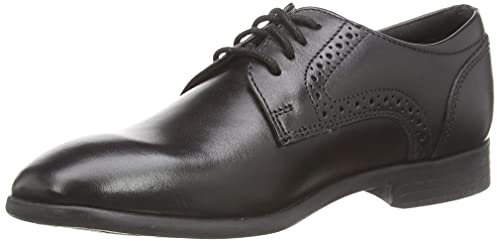 Kickers Men's Jarle Slip Black Leather Shoes
