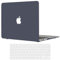 TECOOL Hülle Kompatibel mit Alten MacBook Air 13 Zoll 2010-2017 (A1466 A1369), Ultradünne Schutzhülle Hartschale Case mit Tastaturschutz (EU Layout), Grau-Schwarz