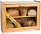 Laura's Green Kitchen Bambus Brotkasten für Küchentheke - Doppelschicht Brotaufbewahrung mit klaren Fenstern - Rustikaler Bauernhausstil Brotkasten - Normale Brotbox (Selbstmontage)