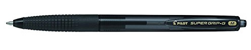 Supergrip G snap pen - black - tip 1 mm - Pilot