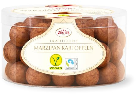 Zentis Marzipan-Kartoffeln 500 g, verfeinert mit dunklem Kakaopuder | Feiner Wintergenuss für die Feiertage, traditionelle Leckerei