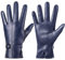 Damen Winter Lederhandschuhe Touchscreen Texting Warm Fahren Lammfell Handschuhe (Navy, L)