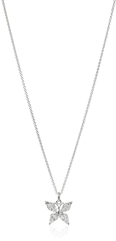 THOMAS SABO Damen Kette Schmetterling weiße Steine 925 Sterlingsilber KE2101-051-14-L45V