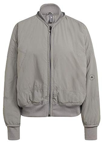 adidas by Stella McCartney Woven Bomber Jacket Women's, Grey, Size XL