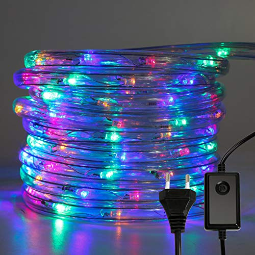 Einfeben LED Lichterschlauch Außen Innen, 20M 480 LEDs Bunt Aussen LED Schlauch, Wasserdicht Lichtschlauch mit Timer und 8 Modi für Garten Party Hochzeit Weihnachts Deko