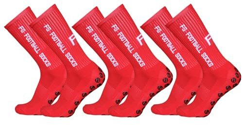 Lixada Fußballsocken Kinder Herren Stutzen Stutzenstrumpf,Unisex Outdoor-Sport-Laufsocken Kompressionsstretch-Socken Sportliche Fußball-Fußball-Socken Anti-Rutsch-Socken mit Griffen,3/6 Paar（39-46）