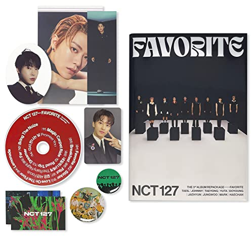 NCT 127 The 3rd Album Repackage [ FAVORITE ] - ( CLASSIC Ver ) Photobook + CD-R + Pendant Card + Post Card + Bookmark + Photo Card + OFFICIAL POSTER