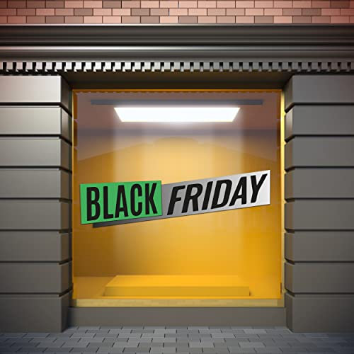 Oedim Vinilo Escaparates Verde, 100x30cm, Vinilo Adhesivo, Decora tu escaparate, Pegatinas Adhesivas Escaparate, Vinilos Negocios